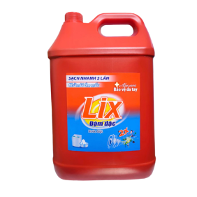 Nước Giặt LIX Đậm Đặc 2X Bảo Vệ Da Tay Can 9kg - Can Màu Đỏ - 8934669240472