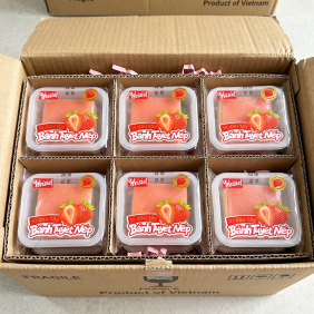 1 Thùng Bánh Tuyết Nếp Weisiel Vị Sữa Dâu - Thùng 2,5kg - 6972776442503THUNG