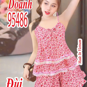 Đồ bộ nữ 2 dây vải mango 2 tầng Dd-95486 - DBOR0216