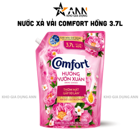 Nước Xả Vải COMFORT Hương Vườn Xuân 100 Giờ Lưu Hương 3,7 Lít - Túi Hồng - 8934868174332