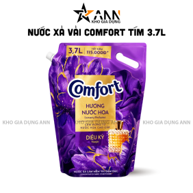 Nước Xả Vải COMFORT Hương Nước Hoa Diệu Kỳ 3,7 Lít - Túi Tím - 8934868173007