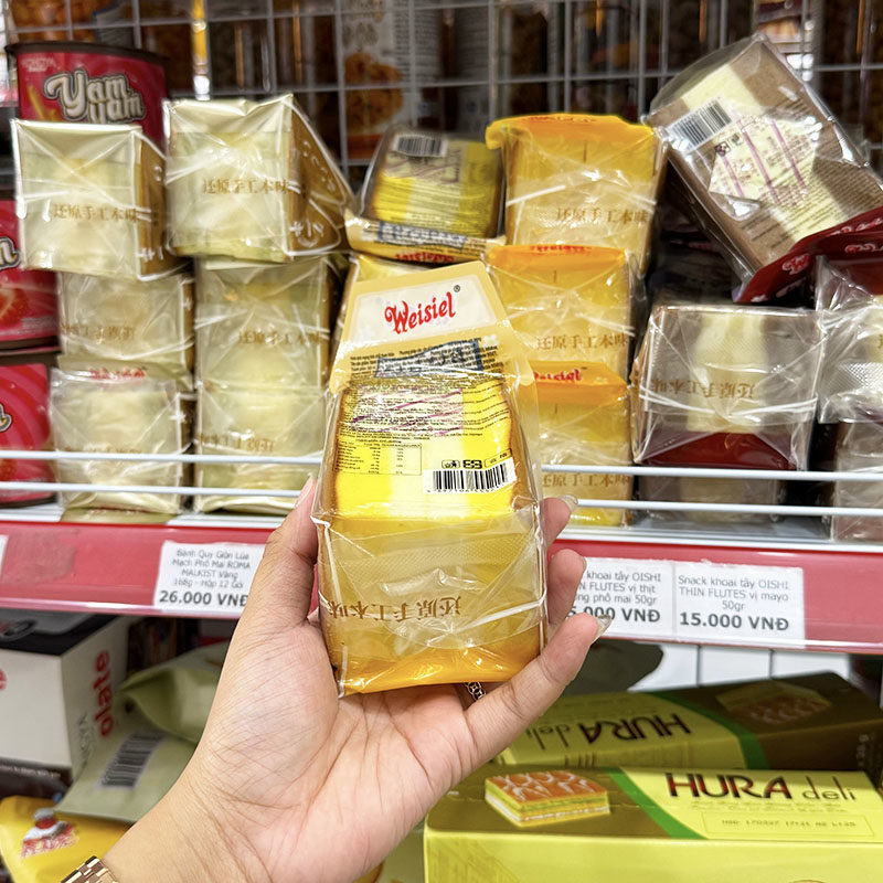 1 Cái Bánh Bông Lan Tam Giác Weisiel Vị Phô Mai 1 Cái Bánh Bông Lan Tam Giác Weisiel Vị Phô Mai
