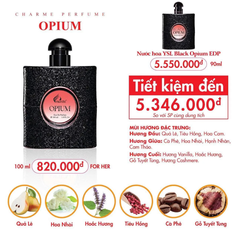 29551_3_20260505155000.png Nước Hoa Nữ Charme Opium Hương Thơm Quyến Rũ Bí Ẩn 100ml - 8936194697585