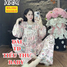 Đồ bộ nữ tay dài quần dài chất tole BN-8310 - DBOR0225