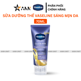 Sữa Dưỡng Thể Vaseline Sáng Mịn Da Tuýp Màu Xanh 70ml - 9556126671736