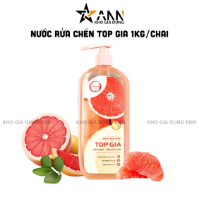 Nước Rửa Chén Top Gia Hương Bưởi Hồng 1kg/Chai - 8936214081646