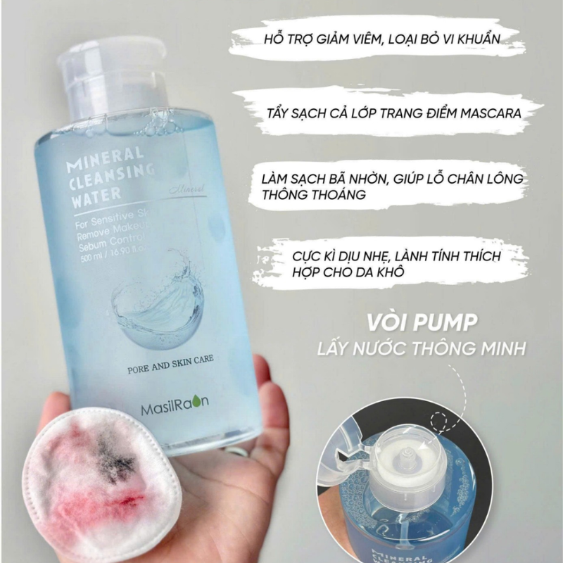 Nước Tẩy Trang Masilraon Mineral Cleansing Water 500ml Nước Tẩy Trang Masilraon Mineral Cleansing Water 500ml