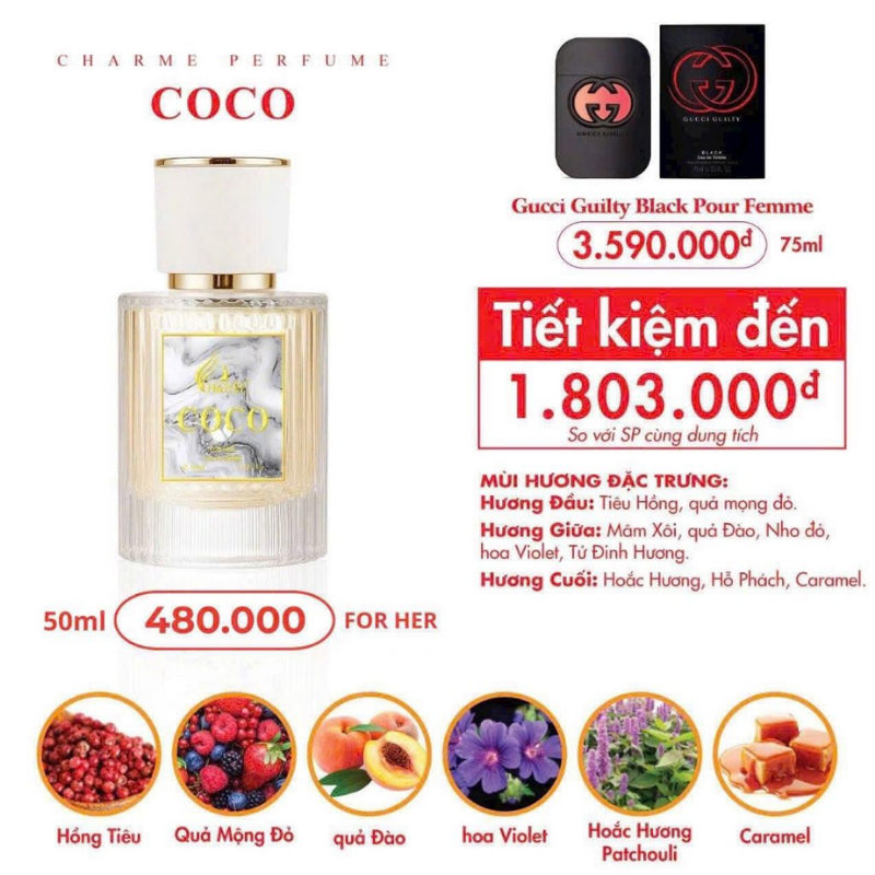 29583_3_20260511160410.png Nước Hoa Nữ Charme Coco Trắng 50ml Hương Thơm Sang Trọng Quý Phái - 8936194698315