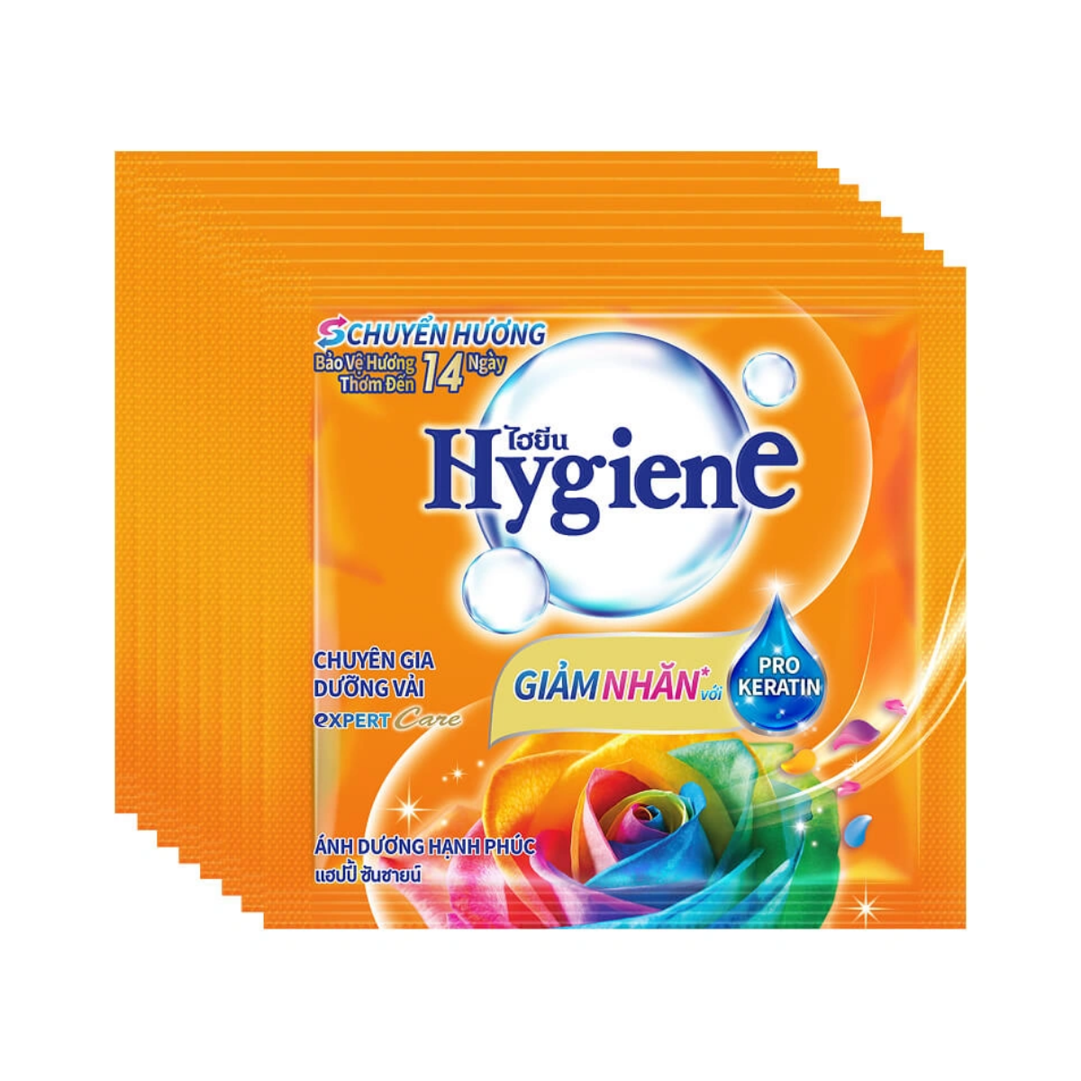 Set 24 Gói Nước Xả Vải Hygiene Đậm Đặc Màu Cam Expert Care Giảm Nhăn 20ml/ Gói Set 24 Gói Nước Xả Vải Hygiene Đậm Đặc Màu Cam Expert Care Giảm Nhăn 20ml/ Gói
