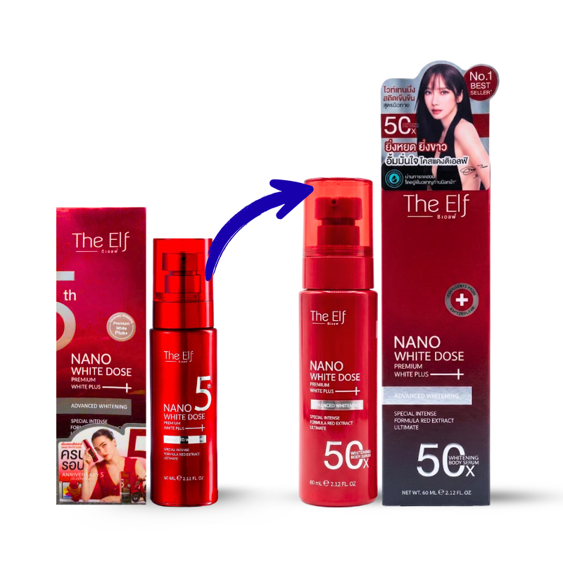 Serum Đỏ Truyền Trắng Body Thái Lan The Elf 60ml - Serum Thái Lan Dưỡng Sáng Da - Phiên Bản Mới Serum Đỏ Truyền Trắng Body Thái Lan The Elf 60ml - Serum Thái Lan Dưỡng Sáng Da - Phiên Bản Mới