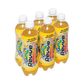 1 Lốc 6 Chai Nước Uống Điện Giải Revive Chanh Muối Chai 390ml - 8934588183133LOC