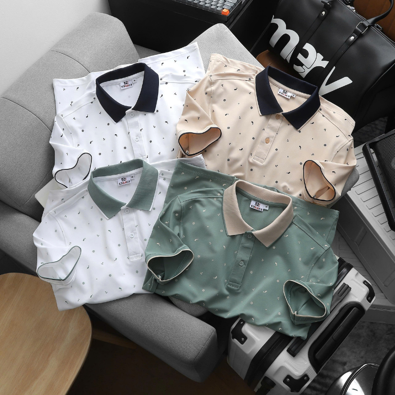 29654_10_20260530173602.png Áo Thun Polo Nam - Áo Thun Nam Cổ Bẻ In Họa Tiết Nhí Và Viền Áo Big Size - CS303