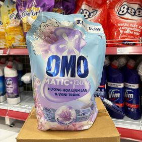 Nước Giặt OMO Matic Cửa Trước Hương Hoa Linh Lan & Vani Trắng 3.6kg - 8934868502722