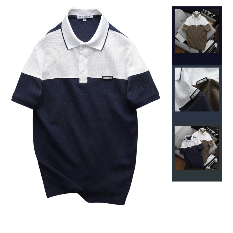 Giá sỉ áo Thun Polo Nam - Áo Thun Nam Cổ Bẻ Phối 2 Có Logo Trước Ngực Big Size Giá sỉ áo Thun Polo Nam - Áo Thun Nam Cổ Bẻ Phối 2 Có Logo Trước Ngực Big Size