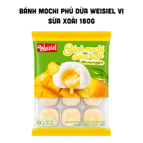 Bánh Mochi Phủ Dừa Weisiel Vị Sữa Xoài 180g - 6971153696003