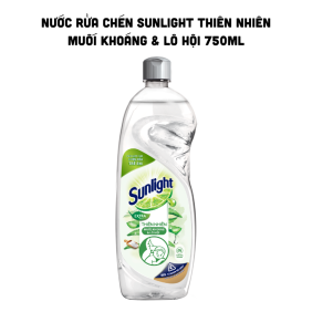 Nước Rửa Chén Sunlight Thiên Nhiên Muối Khoáng & Lô Hội 750ml - 8934868182634
