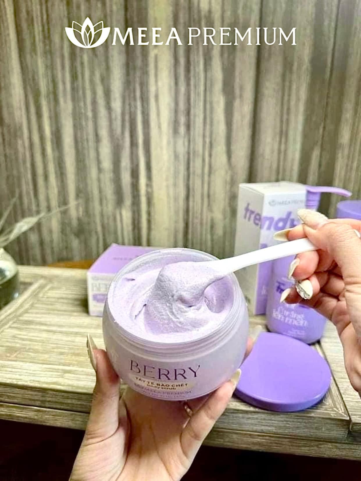 Tẩy Tế Вàо Chết Berry Trendy Meea Premium Organic