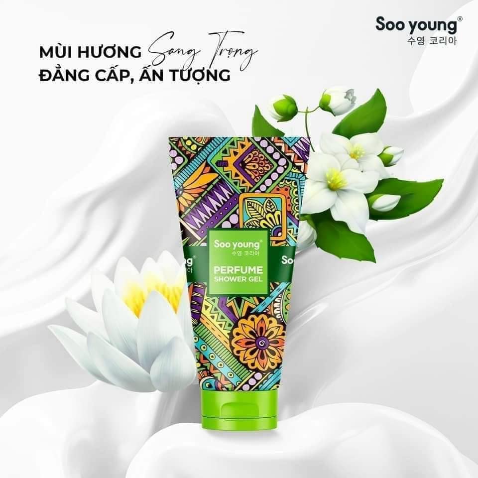 Sữa Tắm Hương Nước Hoa Soo Young Màu xanh lá