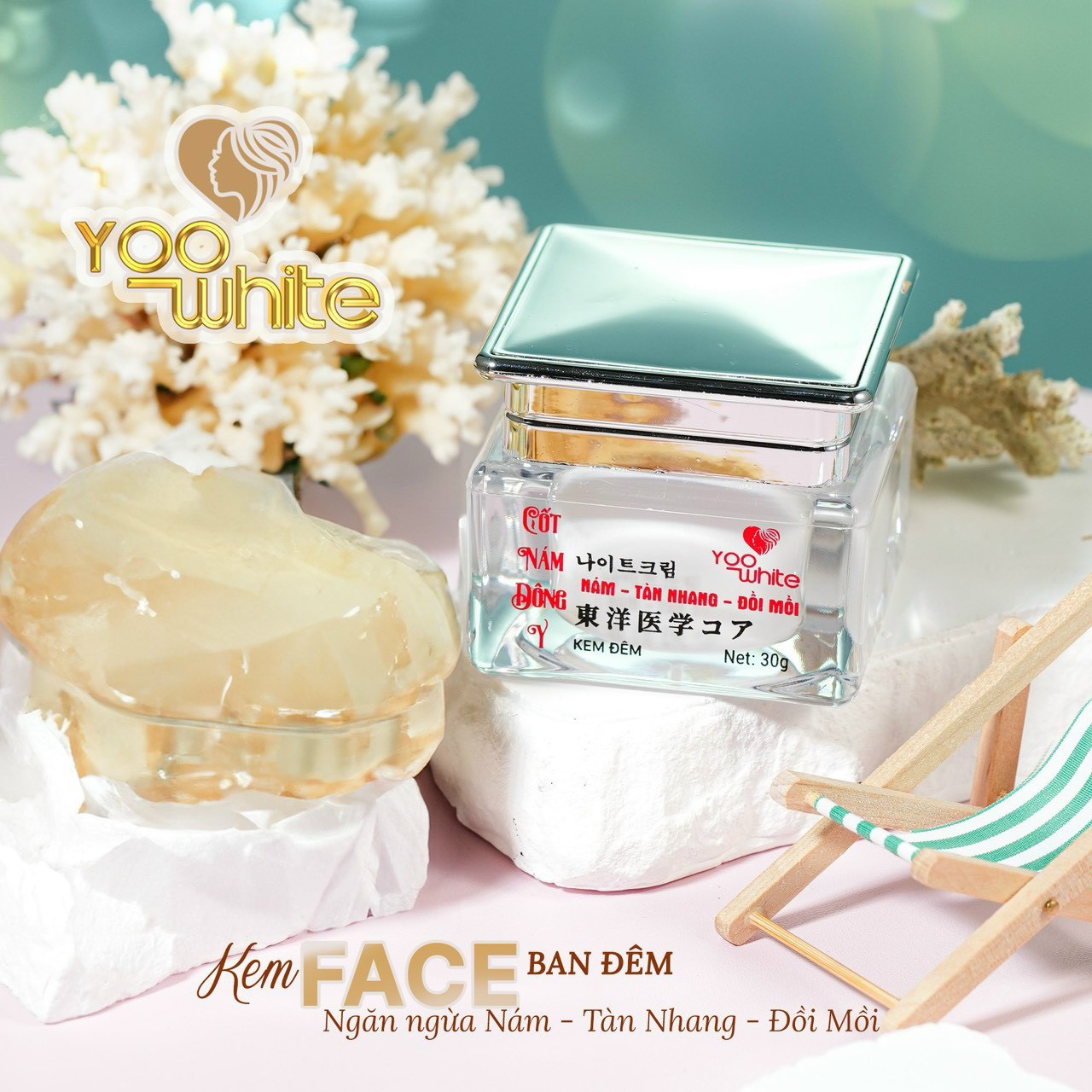 Trọn bộ nám tàn nhang siêu trắng nhà Yoo White