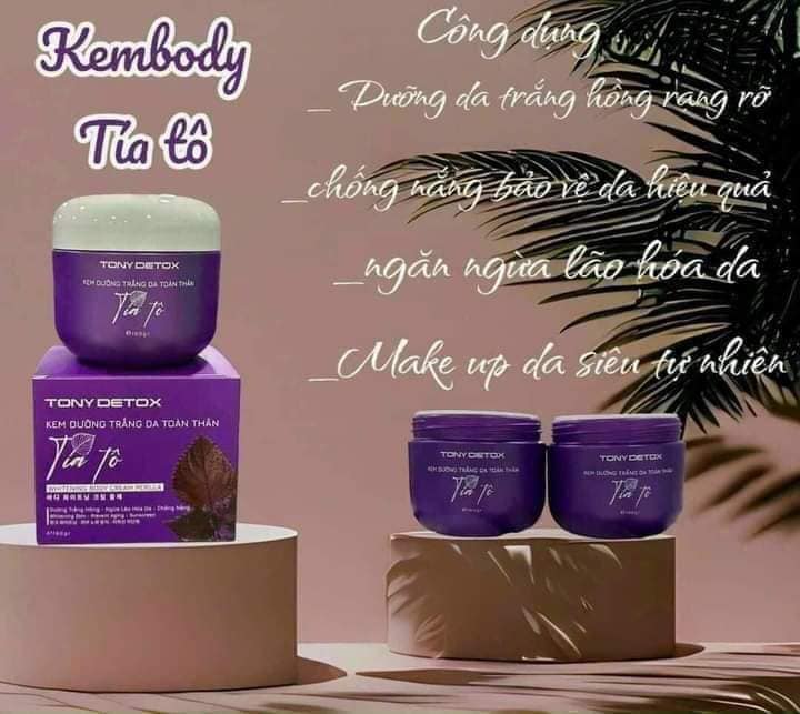 Kem Body Tía Tô Tony Detox  trắng hồng mịn màng