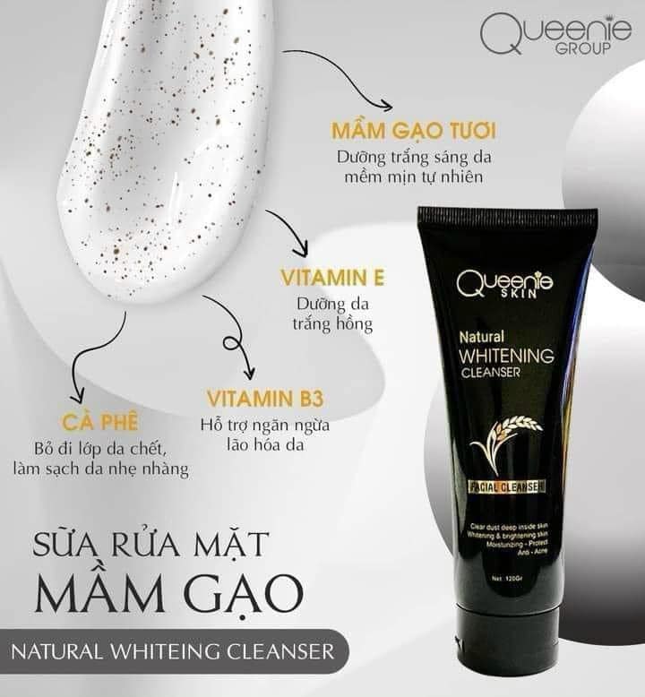 Sữa rửa mặt Mầm Gạo Queenie Skin