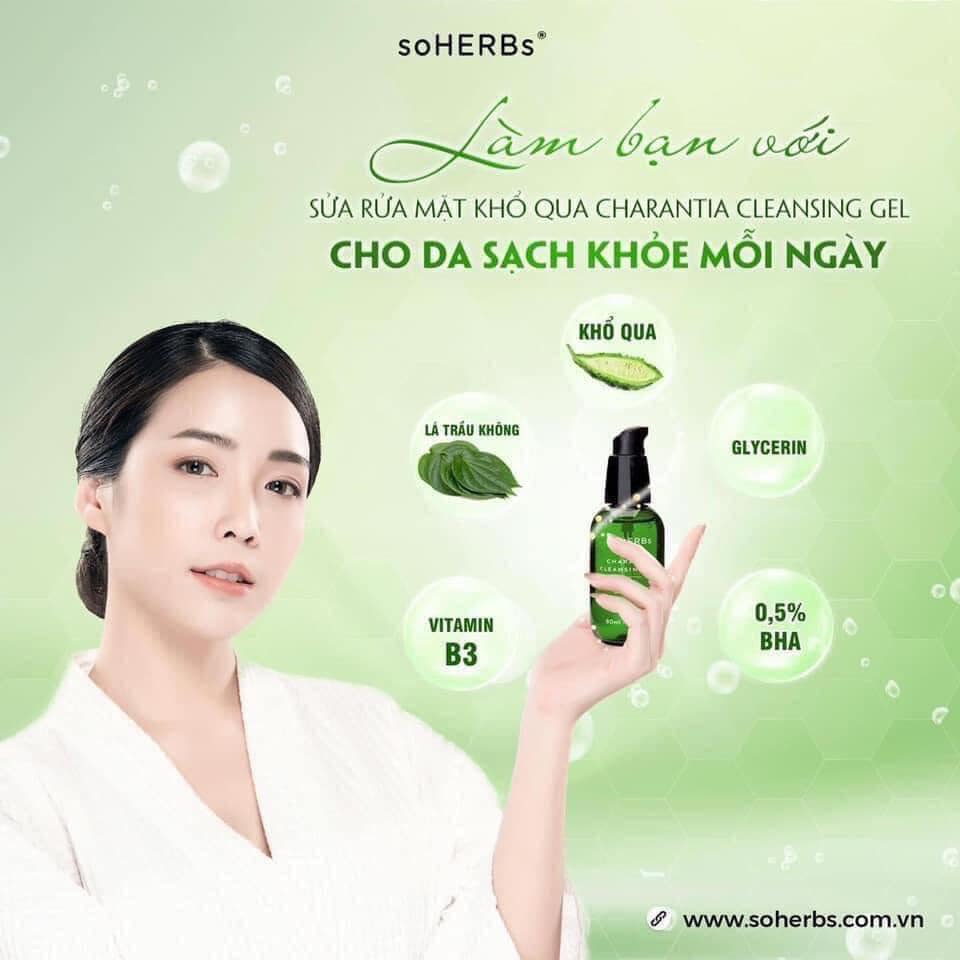 Sữa Rửa Mặt Khổ Qua Soherbs Charantia Cleansing Gel