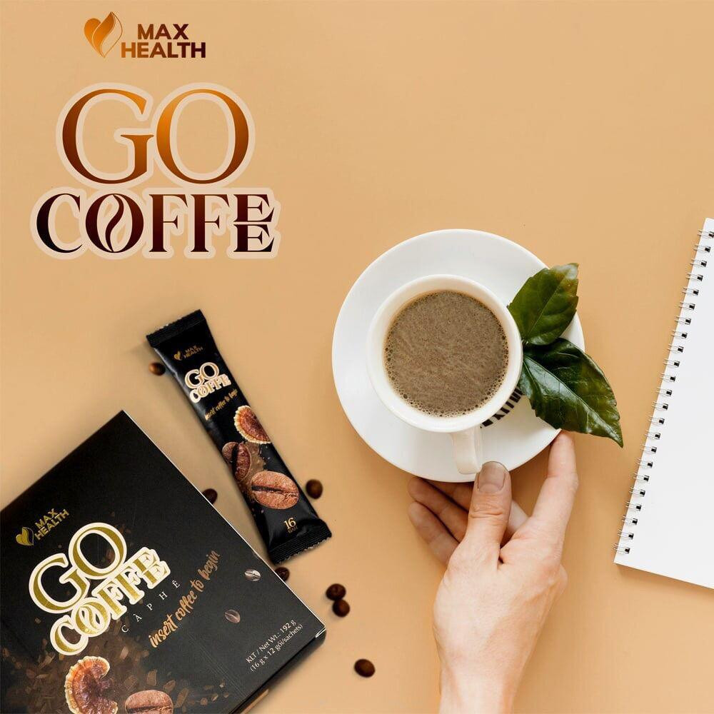 Cafe giảm Cân Go Coffe Max Health Xóa Mã Hộp Lớn 12 Gói chính hãng