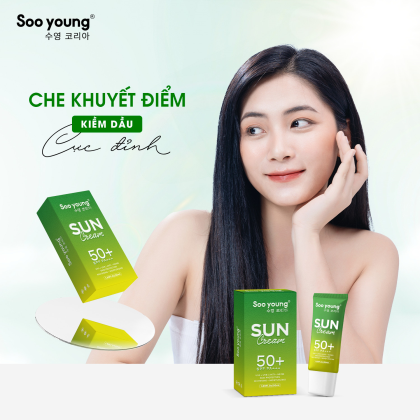 Kem Chống Nắng Lục Tảo Soo Young Phiên Bản Mới Dạng Sữa chính hãng