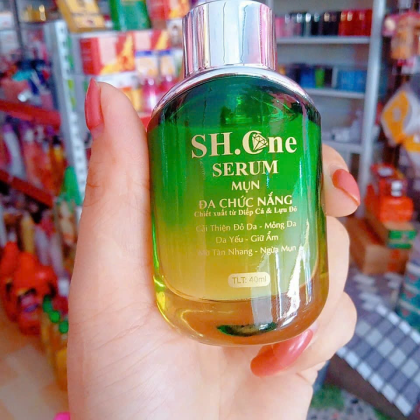 Serum Mụn Đa Chức Năng SH One Chiết Xuất Từ Rau Diếp Cá & Lựu Đỏ chính hãng