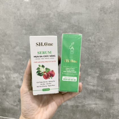 Serum Mụn Đa Chức Năng SH One Chiết Xuất Từ Rau Diếp Cá & Lựu Đỏ chính hãng