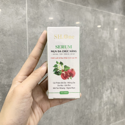 Serum Mụn Đa Chức Năng SH One Chiết Xuất Từ Rau Diếp Cá & Lựu Đỏ chính hãng
