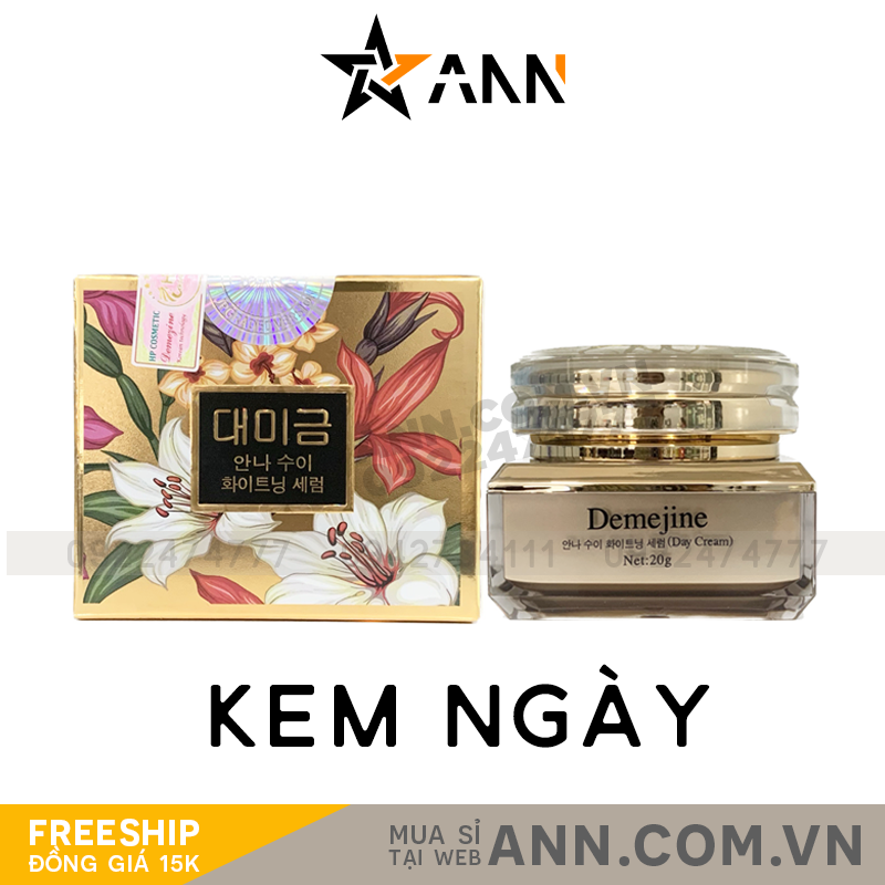 Kem Đêm Demejine Chống Lão Hóa  mờ nám ngừa mụn Hộp màu trắng