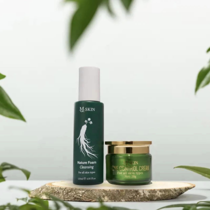 Combo Cao Mụn Sâm Vàng MQ Skin chính hãng