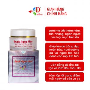Kem dưỡng trắng da mờ nám Bạch Ngọc Liên thế hệ mới Bạch Ngọc Liên Tím (20g)