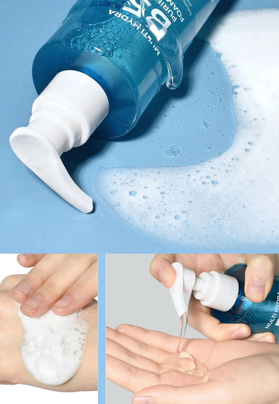 Gel Rửa Mặt Pretty Skin Multi Hydra B5 Purifying Foaming Gel