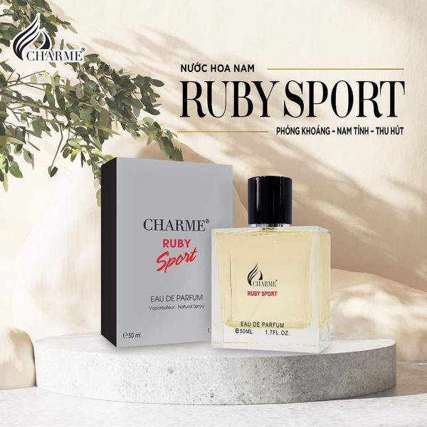 Nước Hoa Nam Charme Ruby Sport Mang lại cho bạn sự sảng khóai, khỏe khoắn, gợi cảm
