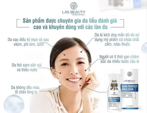 Sữa Dưỡng Rong Nho Las Beauty Skin Perfect Emulsion 50ml