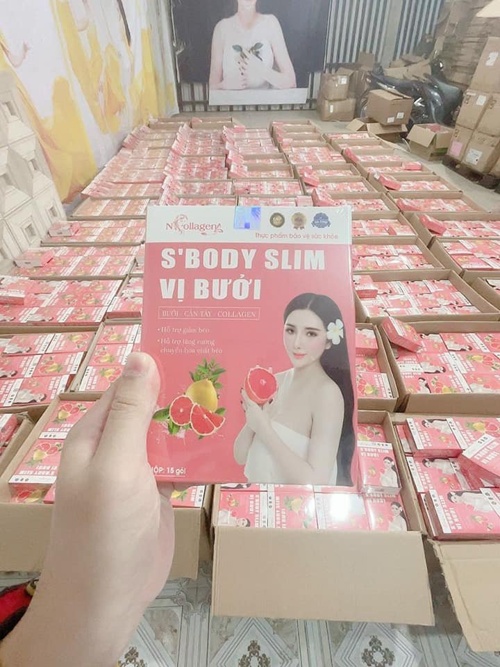 Thạch Bưởi Hồng Giảm Cân S'body Slim Ncollagen