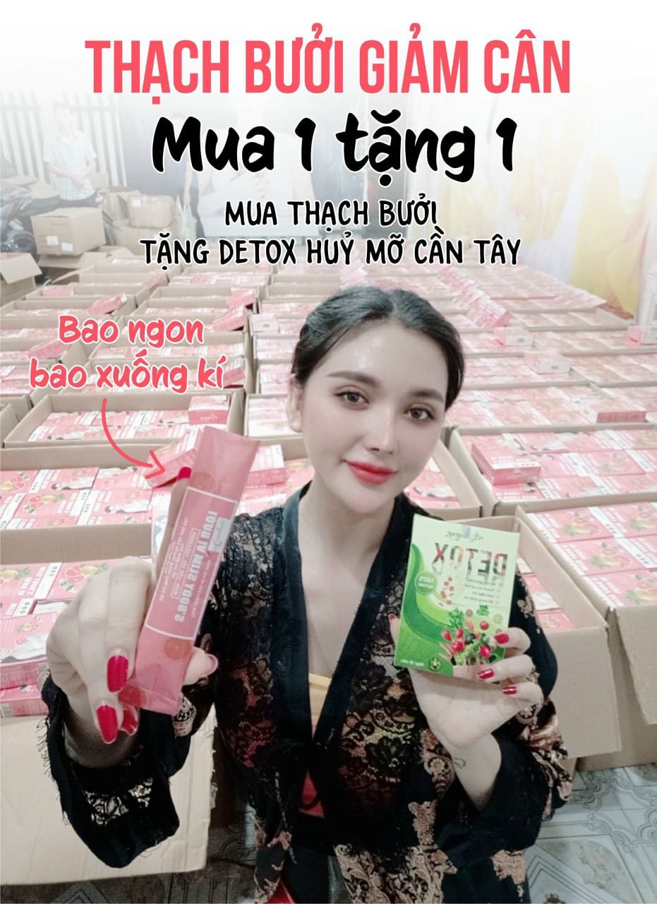 Thạch Bưởi Hồng Giảm Cân S'body Slim Ncollagen