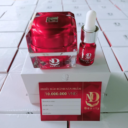 Combo Lựu Đỏ Kem Nám Melasma Và Serum Giảm Nám MD Beauty chính hãng