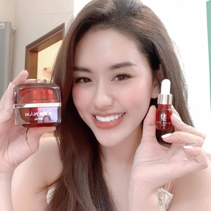 Combo Lựu Đỏ Kem Nám Melasma Và Serum Giảm Nám MD Beauty chính hãng