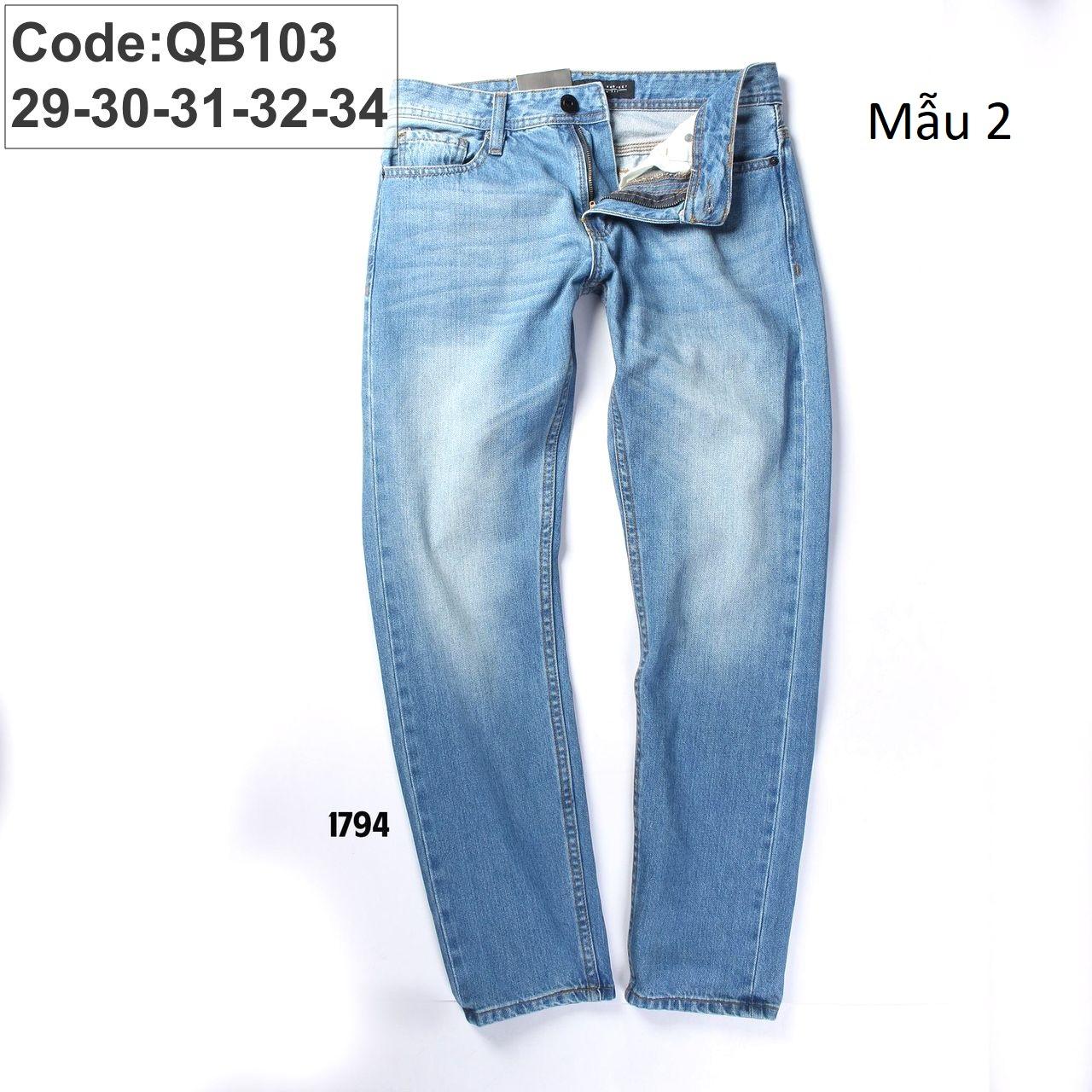 Jeans dài nam ống rộng thanh lịch Jeans dài nam ống rộng thanh lịch
