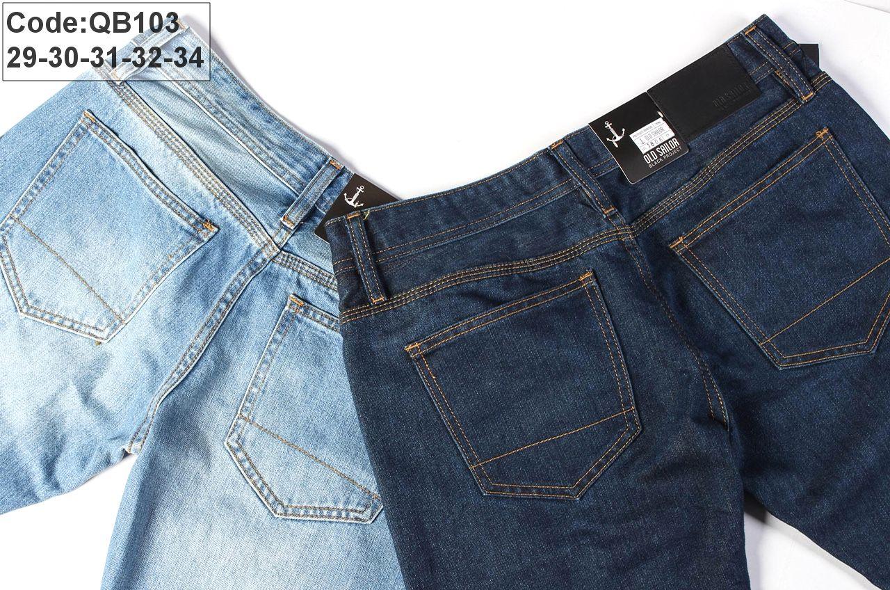 Jeans dài nam ống rộng thanh lịch Jeans dài nam ống rộng thanh lịch