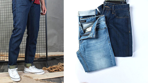 Jeans dài nam ống rộng thanh lịch Jeans dài nam ống rộng thanh lịch