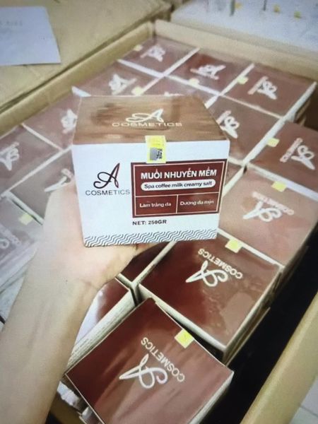 Muối nhuyễn Mềm spa Coffee Milk creamy Thuộc dòng sản phẩm tẩy tế bào chết trên cơ thể