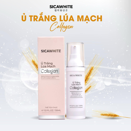 Kem Ủ Trắng Lúa Mạch Collagen Sica White