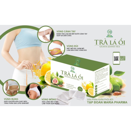Trà Là Ổi Hỗ Trợ Giảm Mỡ Guava Leav Tea Maria Pharma