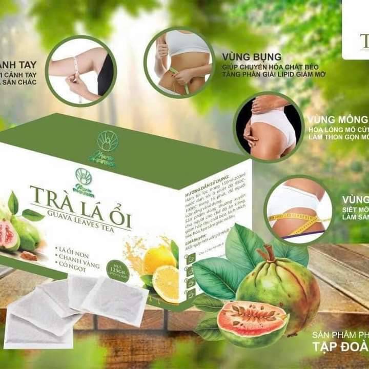 Trà Là Ổi Hỗ Trợ Giảm Mỡ Guava Leav Tea Maria Pharma