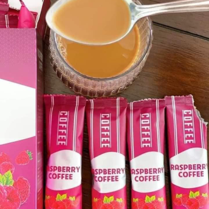 Cà phê giảm cân môi xôi Raspberry Coffee làm đẹp da tăng cường sức đề kháng và ngăn ngừa bệnh