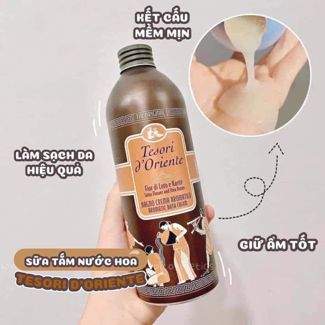 Sữa Tắm Tesori D'Oriente Hoa Sen 500ml Lấy cảm hứng từ Nghi thức của các vị thần Phương Đông